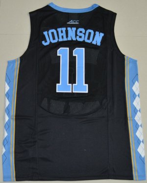 Maillot De Basket NCAA 2016 North Carolina Tar Heels Brice Johnson 11 College Basketball Noir